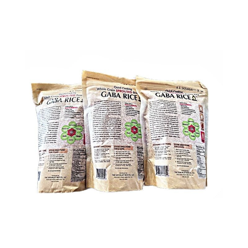 GABA Sprouted Brown Rice 2.2 lbs 3 Packs in Sprout