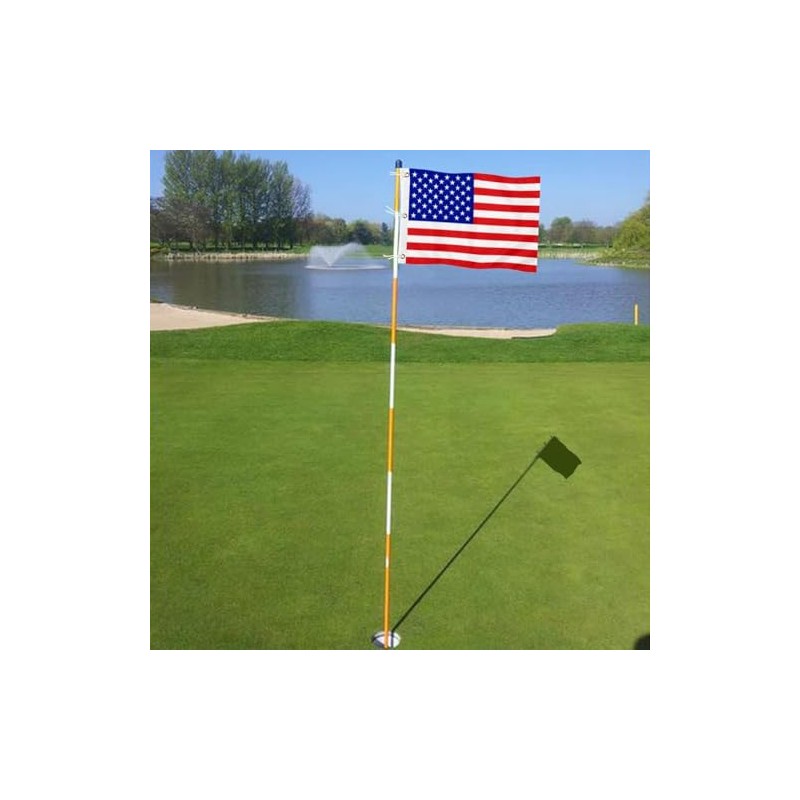 2BUT Standard Golf Flag Double Side American Golf Pin Flag