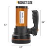 Vanvale Rechargeable Searchlight Handheld LED Tactical Flashlight with Handle Spotlight