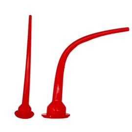 ZHYOHEN 2PCS Seam Extension Nozzle 1 Straight 1 Curved Plastic Grouting Caulking Applicator For Kitchen Bathroom Water Tank Doors Windows Sinks Seam Filling