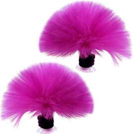 3T-SISTER - Decoración para el cabello esponjoso con ventosa, diseño reutilizable, 2 piezas