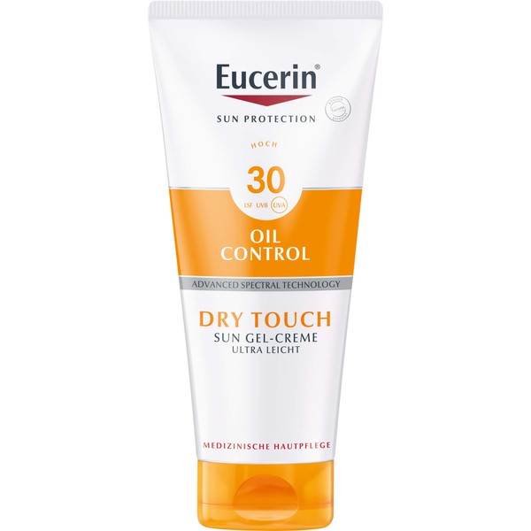 Eucerin Sun Protection Dry Touch LSF 30 Gel-Creme ultra leicht, 200 ml Creme