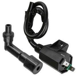 Caltric Ignition Coil w/ Spark Plug Boot Cap For Kawasaki KLX300R KLX300 97-07