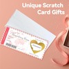 2 PCS Pink Boarding Pass Scratch Card Reveal,Surprise Holiday Reveal