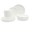 Gibson Home Modern Opal (Service for 4) 16 Piece Glass