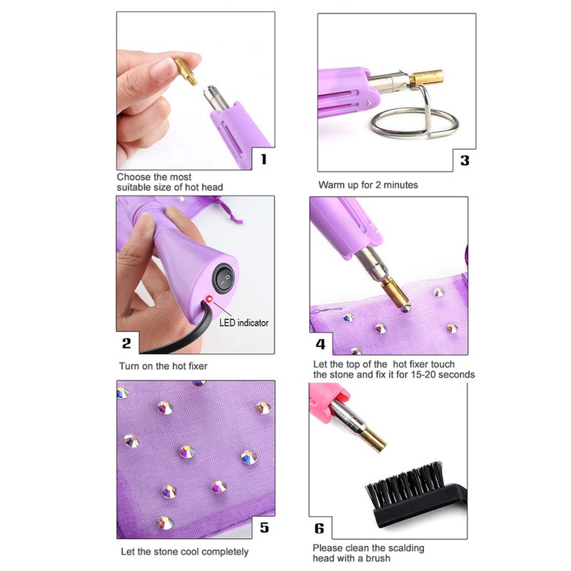Hot Fix Applicator DIY Set Hot Rhinestone Crystal Machine Crafts