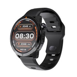 DREAM SPORT GPS Smartwatch with Heart Rate, Blood Oxygen, Stress and Sleep Tracking, 60 Workout Modes, Call Reminder, Music Control, Weather Forecast, Black