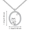 PAODIA Cat Pendant Necklace for Teens Women - Sterling Silver