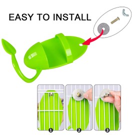 2pcs Plastic Pet Bird Cuttlebone Holder Food Holder, Cuddle Bone Feeding Racks, Cuttlebone Holder for Cockatiels Parakeets Budgies Finches Green