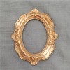 Yuelulala 5pcs Mini Resin Picture Frame, Rustic Baroque Picture Frame
