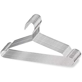 Wire Coat Hangers 40 Pack Strong Heavy Duty Stainless Steel Metal Clothes Hangers 16.5 Inch,Festival Gifts Organiser Hanging - Color: 10Pack 16.5inch