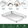 Baking Sheet with Cooling Rack Set(2 Baking Pans+2 Baking Racks),