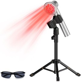 Cold Laser Therapy Device,Near-Infrared Red Light Therapy Device with Stand, Handheld Red Light Therapy for Face&Face with 3 Modes & Timer for Knee, Feet, Back（410nm-850nm）