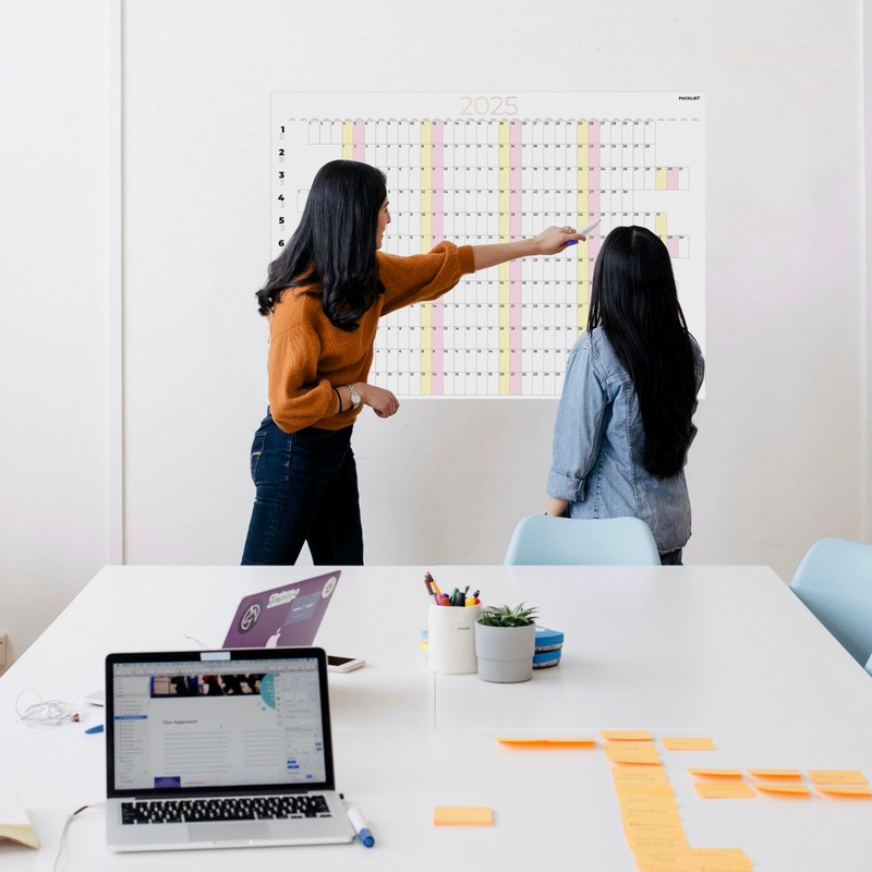 PACKLIST® Year Planner 2025 Wall - Large Poster Calendar DIN
