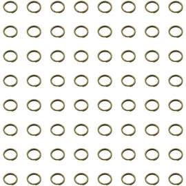 Shapenty Mini Metal Double Loop Split Rings Key Chain Ring Part Jump Rings Bulk for Keychain Necklace Bracelet Earring Jewelry Making Lanyards Craft Charms Ornaments, 500PCS (5mm, Bronze)