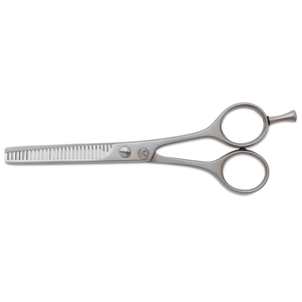 Mars Professional Stainless Steel Thinning Scissors Shears, Double Toothed Blades, 5.5" Length