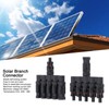 1 Pair Solar Branch Connector Panel Parallel Connection Cable Splitter