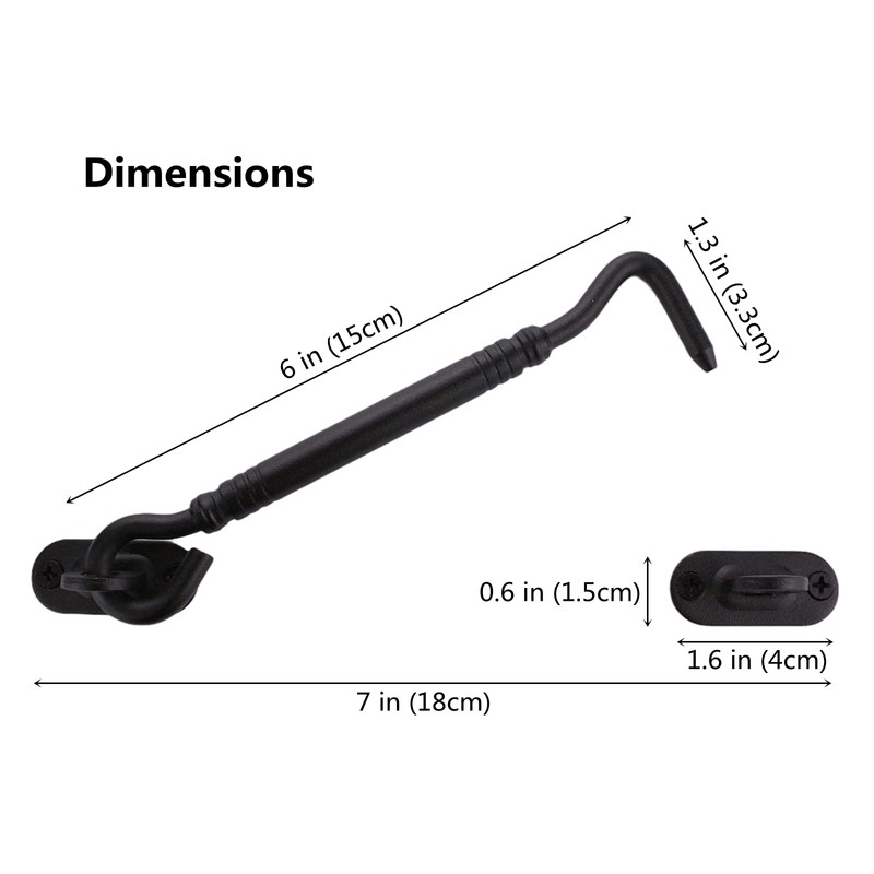 Runningfish 6" Barn Door Lock Sliding Door Lock Barn Gate