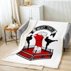 Loussiesd Muay Thai Fleece Throw Blanket Boxing Gloves Plush Blanket