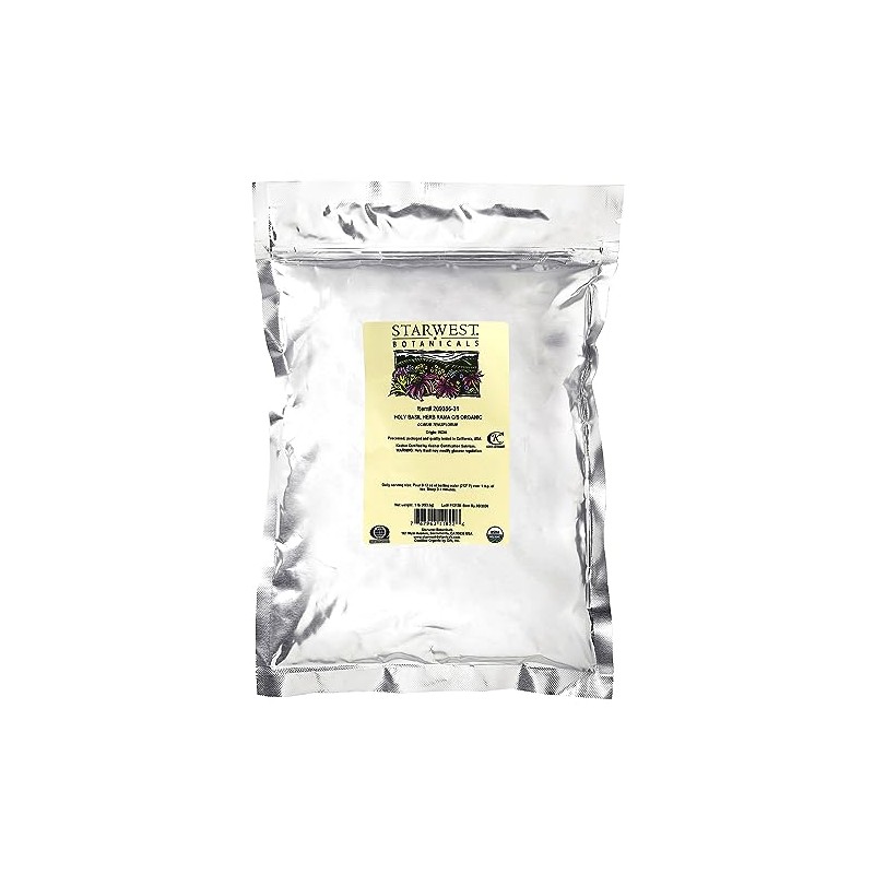 Starwest Botanicals Organic Holy Basil Herb Rama C/S, 1 lb