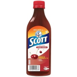 Scott Suplemento Alimenticio Multivitamínico, Vitaminas A y D, Sabor Fresa, 400ml