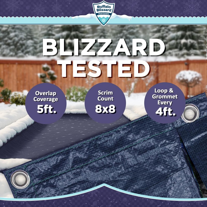 Buffalo Blizzard Deluxe 16 ft x 32 ft Rectangular Winter