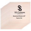 Basswood Sheets for Crafts 1/8 inch, 3mm Plywood Sheets for