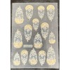 MyPrettyLittleDigits Gold & Silver Embossed Design For Nail Art/Nail Stickers~Inclu