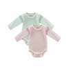 Jimonda Baby Bodysuit, 100% Organic Cotton Infant Long Sleeve Romper