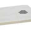 100% Cotton Percale Sheets Twin Size, Ivory, Deep Pocket, 3