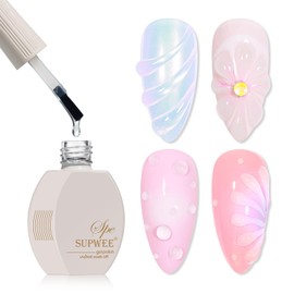 SUPWEE Clear 3D Sculpting Gel for Nail Art, 15ml Molding Gel for Rhinestone Craving, Home DIY Charm Nails Decoration Glue