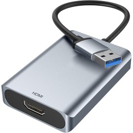 GANA USB to HDMI Adapter, USB 3.0 to HDMI Audio 1080P Video Converter,Supporting Multiple Monitors,for PC Laptop Desktop Projector HDTV Compatible with Windows 7/8/8.1/10