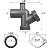 COLDDD Garbage Disposal Drain Kit, Elbow Replacement, 1-1/2" Pipe Diameter,