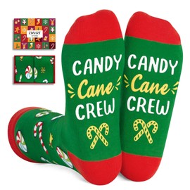 Zmart Christmas Gifts - Stocking Socks Candy Socks for Men Women - Secret Santa Xmas Stocking Stuffers for Dad Mom Teens