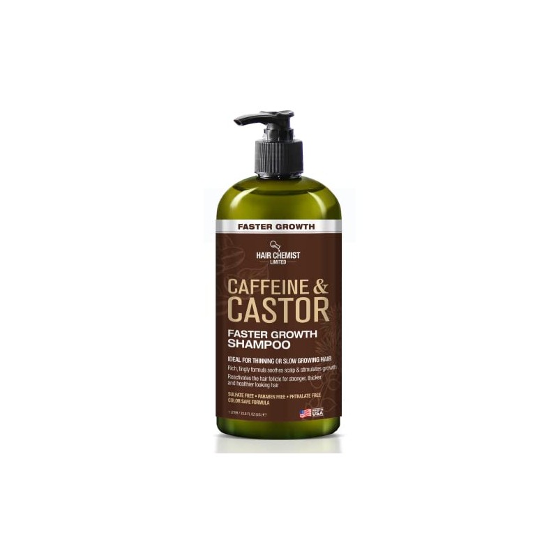 Hair Chemist Champú de crecimiento más rápido con cafeína y