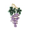 Grape Brooch Pins for Women, Green Leaf Grape Brooch Pin,
