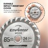 Enventor 3PCS Mini Circular Saw Blades, 85mm* 20mm Bore *24T,
