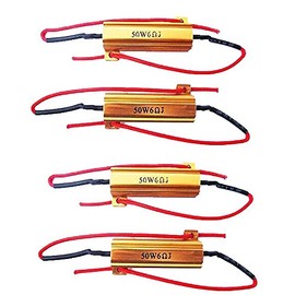 E Support™ 4 X Load Resistor 50w 6ohm Fix Bulb Hyper Flash Turn Signal Blinker