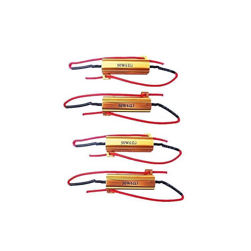E Support™ 4 X Load Resistor 50w 6ohm Fix Bulb