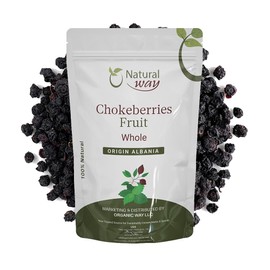 Natural Way Chokeberries Whole (Aronia melanocarpa) - Pure, Vegan, Non-GMO & Gluten Free | Resealable Bag | 100% Raw from Albania (1LBS / 16Oz.)
