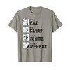 Eat Sleep Anime Repeat - Japan Japanese Fan Gift T-Shirt
