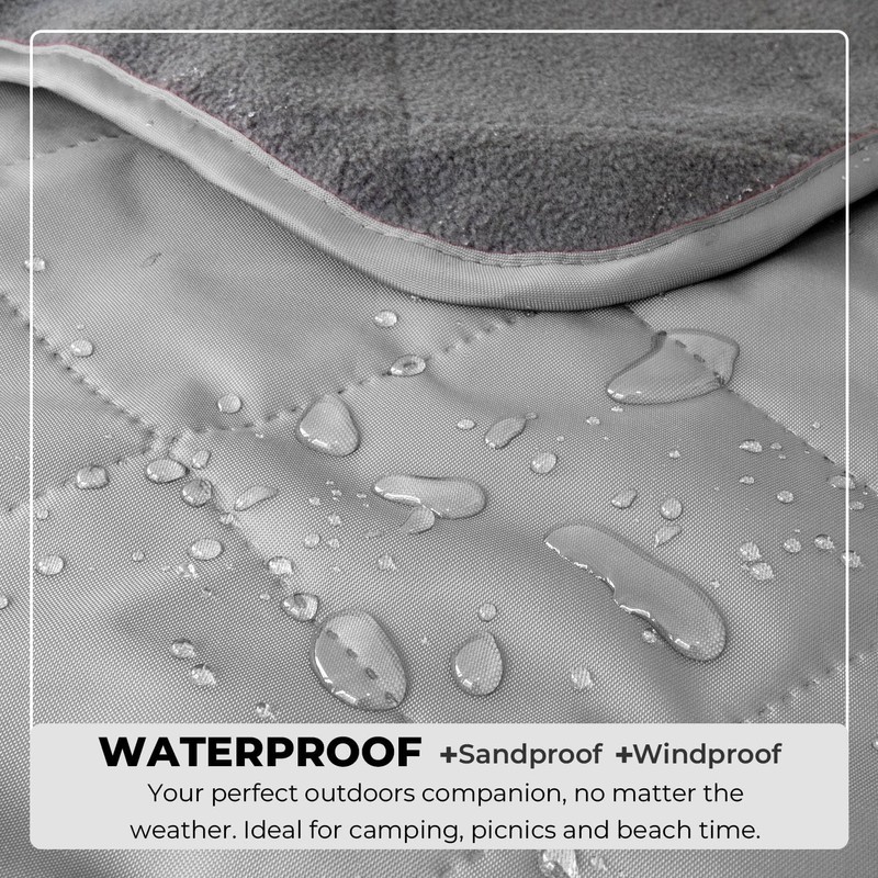 BRAWNTIDE Large Outdoor Waterproof Blanket - Great for Beach, Stadium,