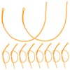 NOLITOY 10pcs Braided Fly Fishing Connectors Strong Fishing Wire Leaders