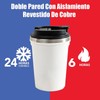 Termo para Café Taza Portátil de Acero Inoxidable de Doble