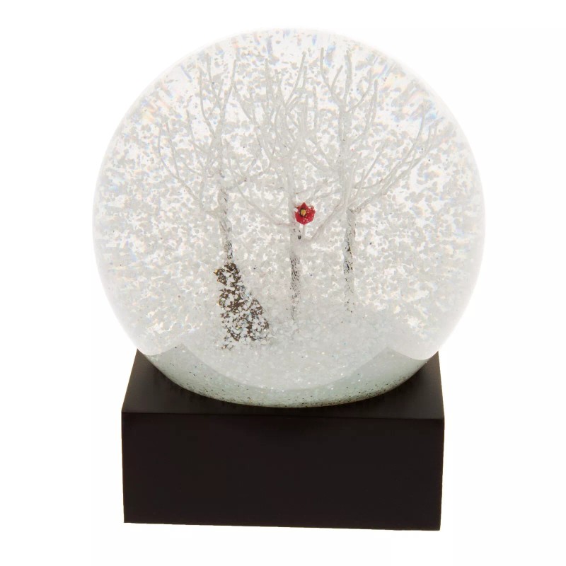 CoolSnowGlobes Chocolate Labrador Retriever in Woods Snow Globe CoolSnowGlobes -