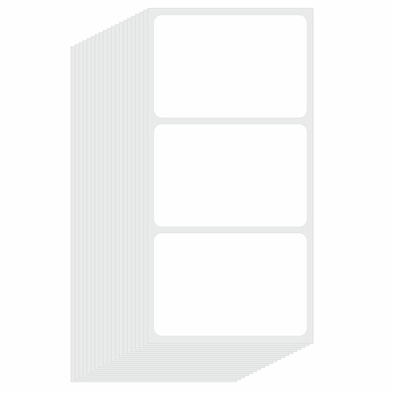 Hybsk 60 PCS Rectangle Removable Labels for Jars Containers Pantry