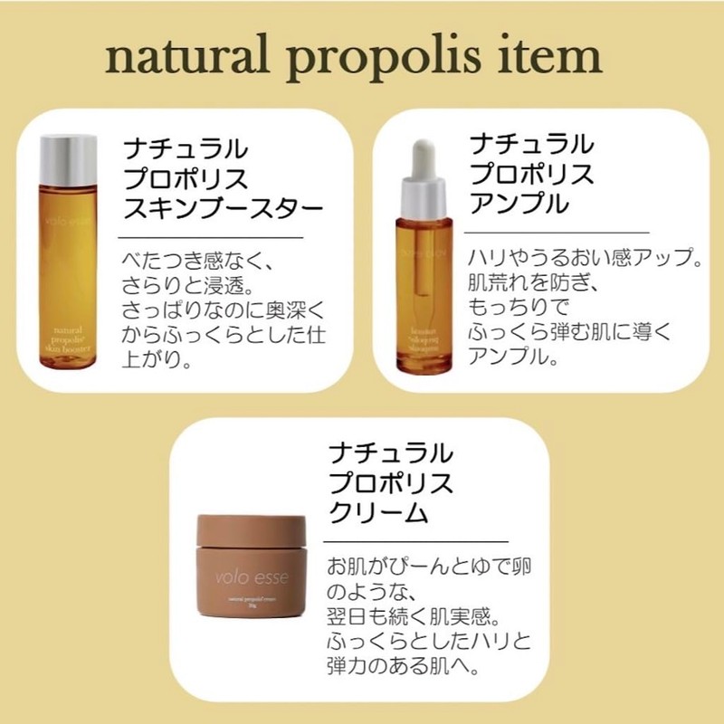 voloesse Natural Propolis Cream, 1.1 oz (30 g), Bactiol, Humanized