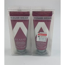 Almay 2 PACK ALMAY VELVET FOIL CREAM SHADOW 24 HR WEAR 040 RUBY GLAM
