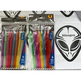 Jot New ! 2 X 8 Counts Jot Gel Pens 1.0 mm Super Glitter Smooth Writing Metal Tip