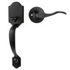 Goldenwarm Black Front Door Handle, Door Handle Exterior, Single Cylinder